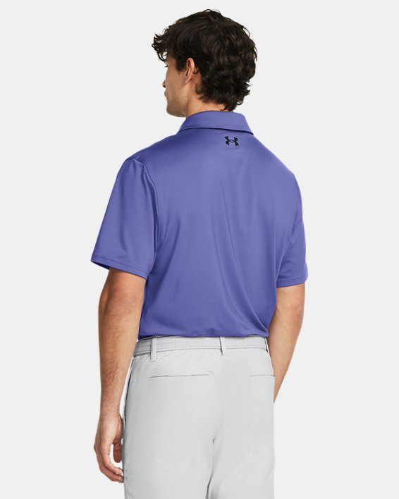 Men's UA Tee To Green Polo, Purple, pdpMainDesktop image number 1